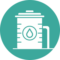 1 Pastilla potabiliza 200 Litros. Con un bote tienes para 9600 Litros de agua potable