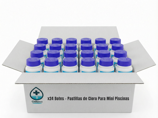 PACK AHORRO 24 BOTES – Pastillas de Cloro Rápido para Piscinas Hinchables (5 g)
