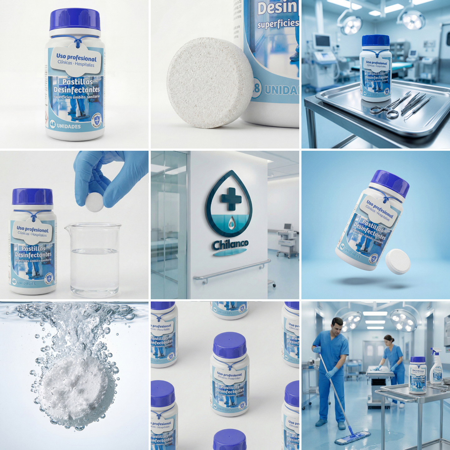 Pastillas Desinfectantes Ambito Sanitario