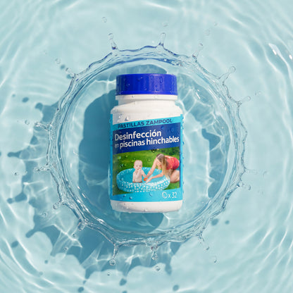 PACK AHORRO 24 BOTES – Pastillas de Cloro Rápido para Piscinas Hinchables (5 g)