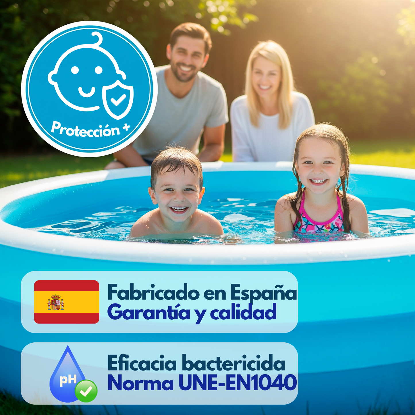 PACK AHORRO 24 BOTES – Pastillas de Cloro Rápido para Piscinas Hinchables (5 g)