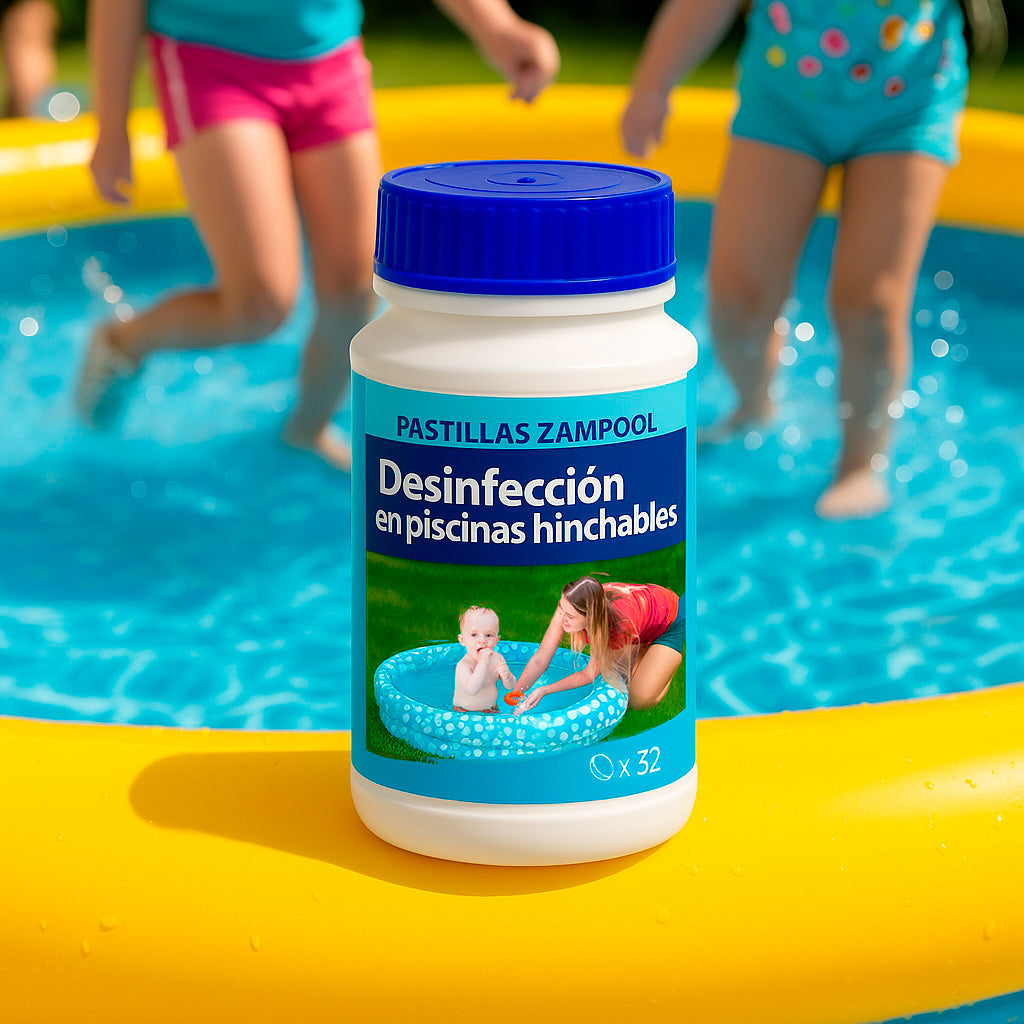 Pastillas de Cloro para Piscinas Hinchables - Ideal para las piscinas Pequeñas